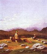 Wilhelm von Kobell Jager auf der Hochalm china oil painting artist
